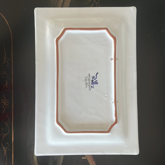 HERNANDEZ Puebla Plate Mexico Talavera Signed Pottery Platter - Picture 6 of 9